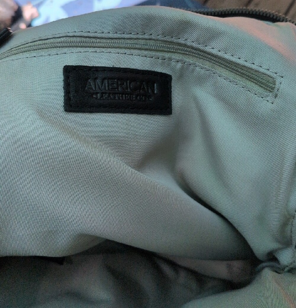 American Leather Co Black Leather Men’s Or Women's Backpack - Picture 9 of 9